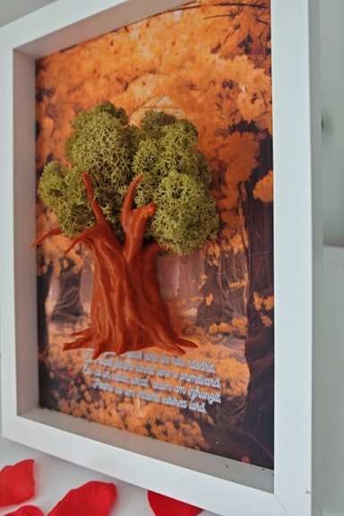 Tablou Canvas Personalizat 3D cu Licheni 10 - Compartiment pentru un mesaj secret. - imagine 2