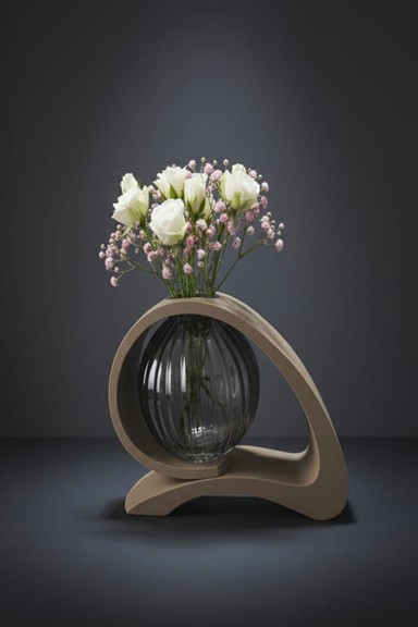 Unda Timpului - Vază decorativă modernă
