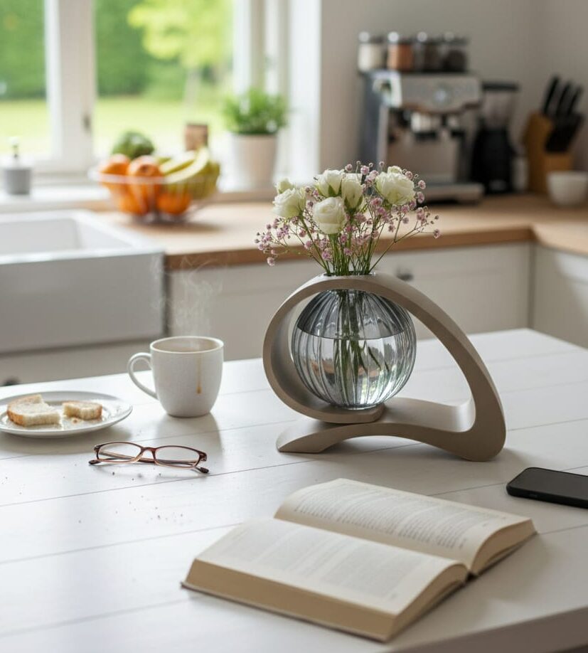 Unda Timpului - Vază decorativă modernă - imagine 3